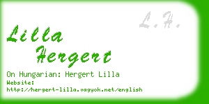 lilla hergert business card